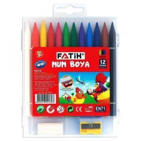 Fatih 12 Renk Uzun Crayon Mum Boya