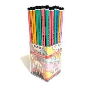 Fatih 12070 Üçgen Mercanlı Pastel Renkli Kurşun Kalem