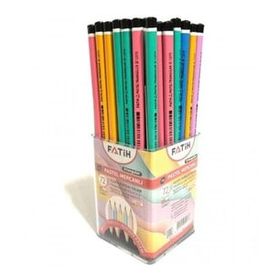 Fatih 12070 Üçgen Mercanlı Pastel Renkli Kurşun Kalem
