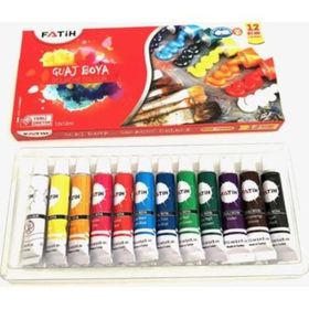 Fatih 12x12 ml Tüplü Guaj Boya