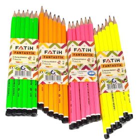 Fatih 12x4'lü Fantastik Neon Renkler Kurşun Kalem