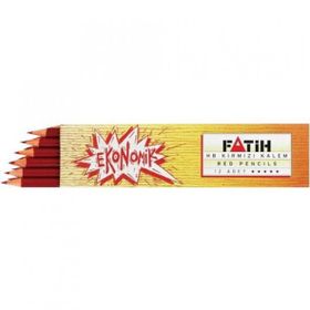 Fatih 25010 HB Dereceli 12 Ekonomik Kırmızı Kopya Kalemi
