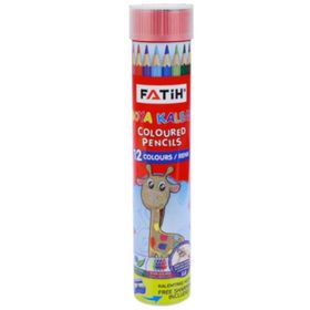 Fatih 33114 12 Renk Tam Boy Tüp Kuru Boya Kalemi