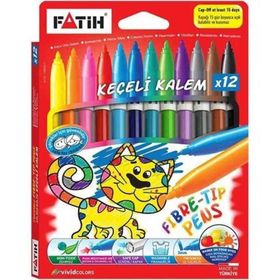 Fatih 34080 12 Renk Kutulu Keçeli Boya Kalemi
