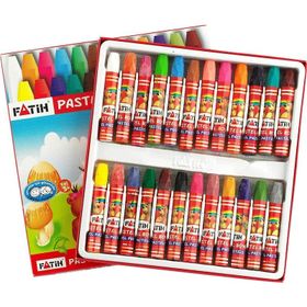 Fatih 50340 Karton Kutu Köşeli 24 Renk Pastel Boya