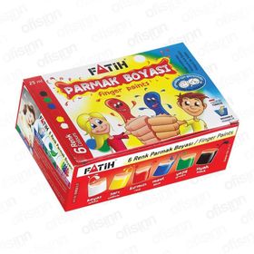 Fatih 6 Renk 25 ml x 6 = 150 ml Parmak Boyası