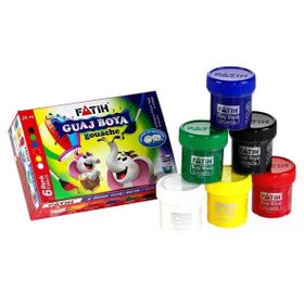 Fatih 6 Renk 6x25 ml Guaj Boyası