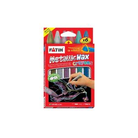 Fatih 6 Renk Metalik Crayon Jumbo Mum Boya