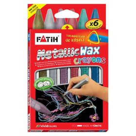 Fatih 6 Renk Metalik Jumbo Mum Boya