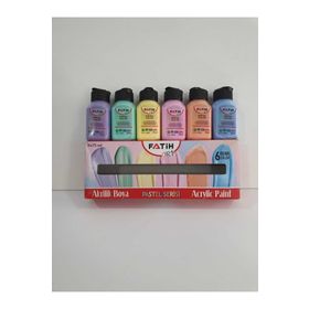 Fatih 6'lı Pastel Renkler 6x75 ml Akrilik Boya