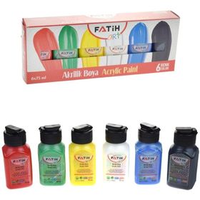 Fatih 6'lı Pastel Renkler 6x75 ml Akrilik Boya