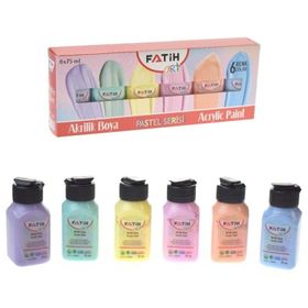 Fatih 6'lı Pastel Renkler 6x75 ml Akrilik Boya