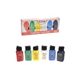 Fatih 6'lı Pastel Renkler 6x75 ml Akrilik Boya