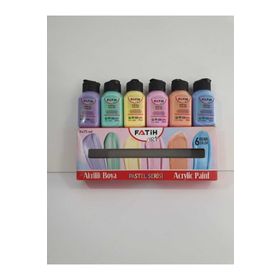 Fatih 6'lı Pastel Renkler 6x75 ml Akrilik Boya