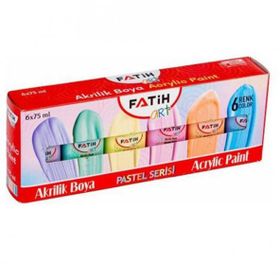Fatih 75 ml 6'lı Karışık Akrilik Boya