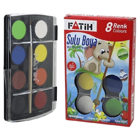 Fatih F-8 8 Renk Big Size Sulu Boya