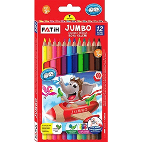 Fatih FA33340KB12RTB 12 Renk Jumbo Boya Kalemi