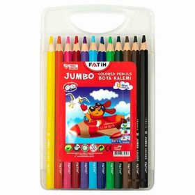 Fatih Jumbo 12 Renk Çantalı Kuru Boya Kalemi