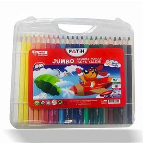 Fatih Jumbo 24 Renk Çantalı Kuru Boya Kalemi