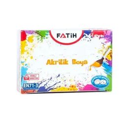 Fatih Koyu Kahverengi 6'lı 100 ml Akrilik Boya