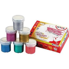 Fatih Metalik 6 Renk 6x25 ml Guaj Boya