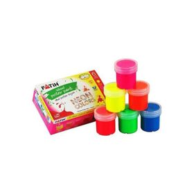 Fatih Neon 6x25=150 ml 6 Renk Guaj Boyası