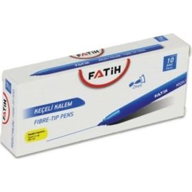 Fatih Ofis Tipi Mavi 10'lu Keçeli Kalem