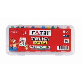 Fatih Plastik 12 Renk Çantalı Pastel Boya Kalemi