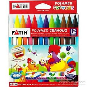 Fatih Polymer Crayons 12 Renk Mum Boya