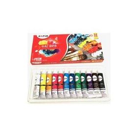 Fatih Tüplü 12 Renk 12 ml Guaj Boyası