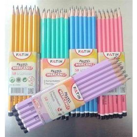 Fatih Üçgen Mercanlı Pastel Renk Kurşum Kalem