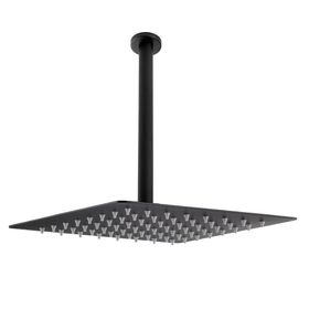 Fause Ankastre Borulu Kare Slim Metal 40x40 cm Tavandan Duş Başlığı