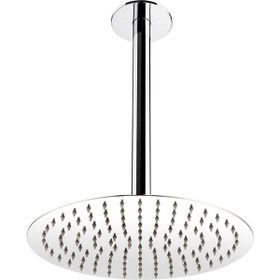 Fause Ankastre Borulu Oval Slim Metal 25 cm Tavandan Duş Başlığı