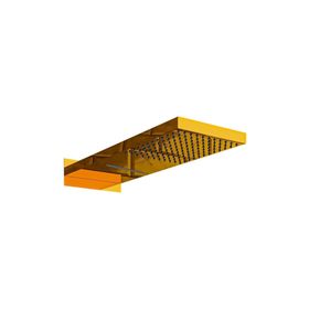 Fause Ankastre Panel Tepe Duş Başlığı Şelale Altın KTD110-G Tepe Duş Başlığı
