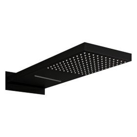 Fause Ankastre Panel Tepe Duş Başlığı Şelale Siyah KTD110-B Tepe Duş Başlığı