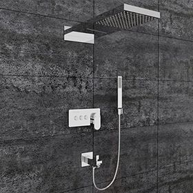 Fause Gri Comfort Panel Şelale Fau111-b FAU111-B Duş Ankastre Seti