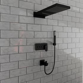 Fause Gri Comfort Panel Şelale Fau111-b FAU111-B Duş Ankastre Seti