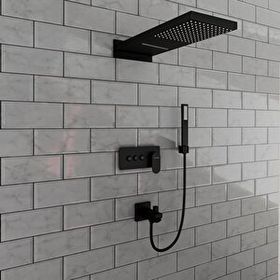 Fause Gri Comfort Panel Şelale Fau111-b FAU111-B Duş Ankastre Seti