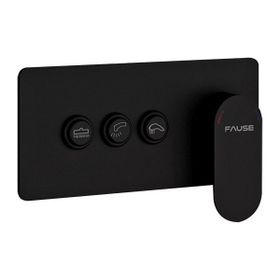 Fause KAB103-3B Comfort 3 Yönlü Siyah Ankastre Banyo Bataryası