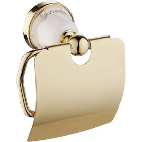 Fause Kapaklı Pandora Altın Gold Tuvalet Kağıtlık