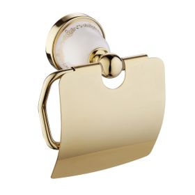 Fause Kapaklı Pandora Altın Gold Tuvalet Kağıtlık