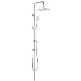 Fause KDS101 Slim Çelik Başlıklar Kolonlu Tepe Duş Seti