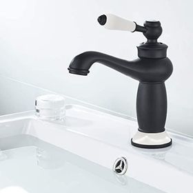 Fause KLB100 Mat Siyah Rustik Lavabo Bataryası