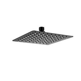 Fause KTD101-B Kare Slim 304 Metal 20x20 Cm Siyah Tepe Duş Başlığı