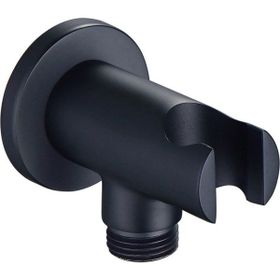 Fause Oval Siyah KDC102-B Ankastre Askılı Duş Çıkış Dirseği