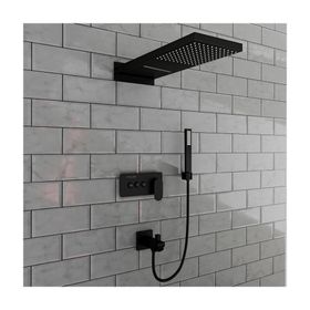 Fause Siyah Comfort Panel Şelale Fau111-b FAU111-B Duş Ankastre Seti