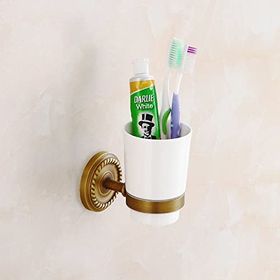 Fause Vintage Antik Pirinç Altın Diş Fırçalık