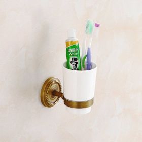 Fause Vintage Antik Pirinç Altın Diş Fırçalık