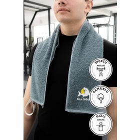 Favora 105x30 cm Petrol GYM Fitness Plates Boks Tenis Sporcu Antrenman Havlusu