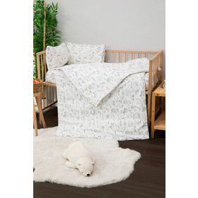 Favora Baby Beyaz %100 Pamuk Happy Bebek Nevresim Takımı